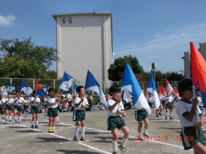 全園児「みんな笑顔で元気にLet's go!」