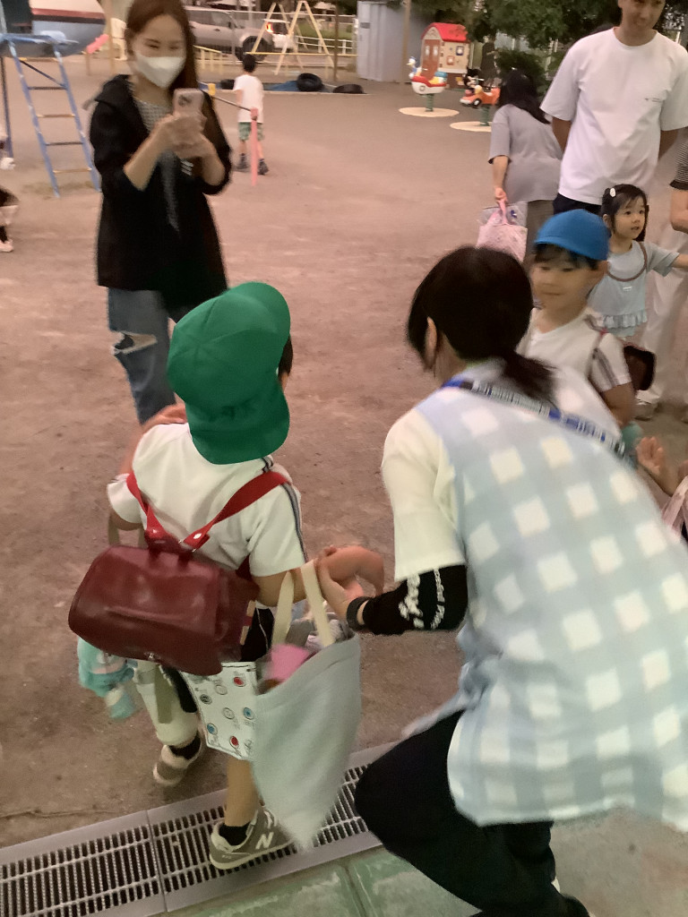 お家の人のお迎えの時間です